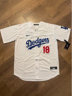 Yamamoto Dodgers White Replica Jersey (Adult Large)