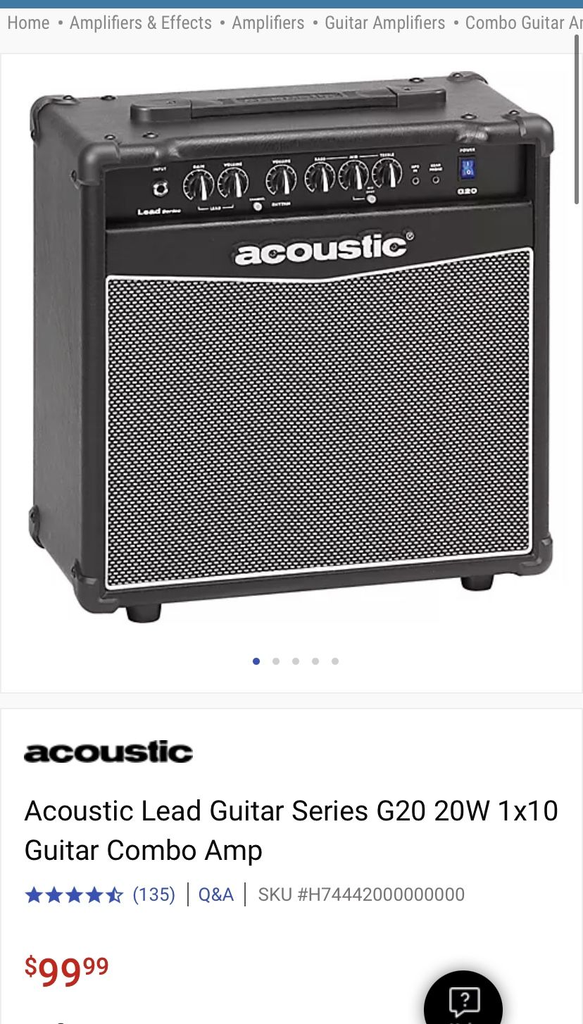 Acoustic Lead Series G20 Guitar Amplifier