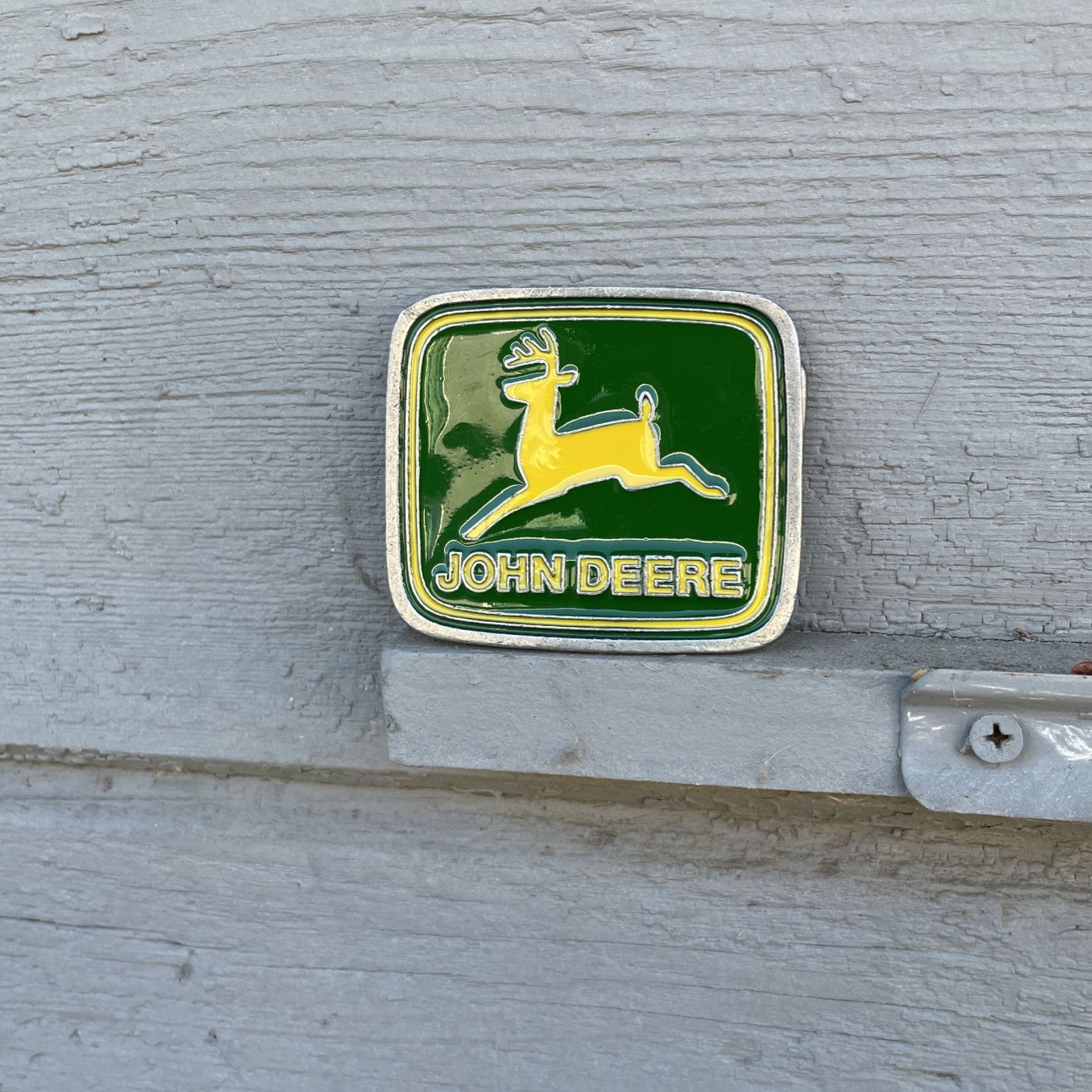 Paul Frank Vintage Enamel, John Deere Belt Buckle.