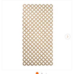 4 ft. x 8 ft. Pressure Treated Pine Wood Garden Lattice Panel