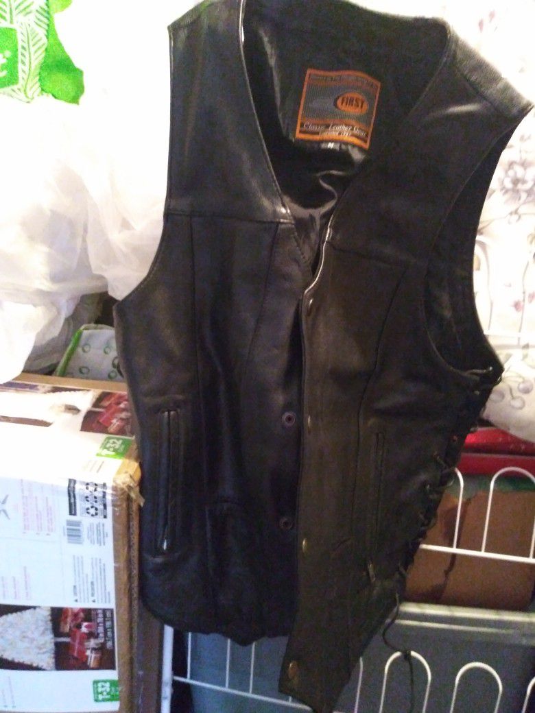 Man's Leather Vest