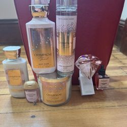 NEW Bath & Body Works Champagne Toast Iconic 9-Piece Gift Set Bundle
