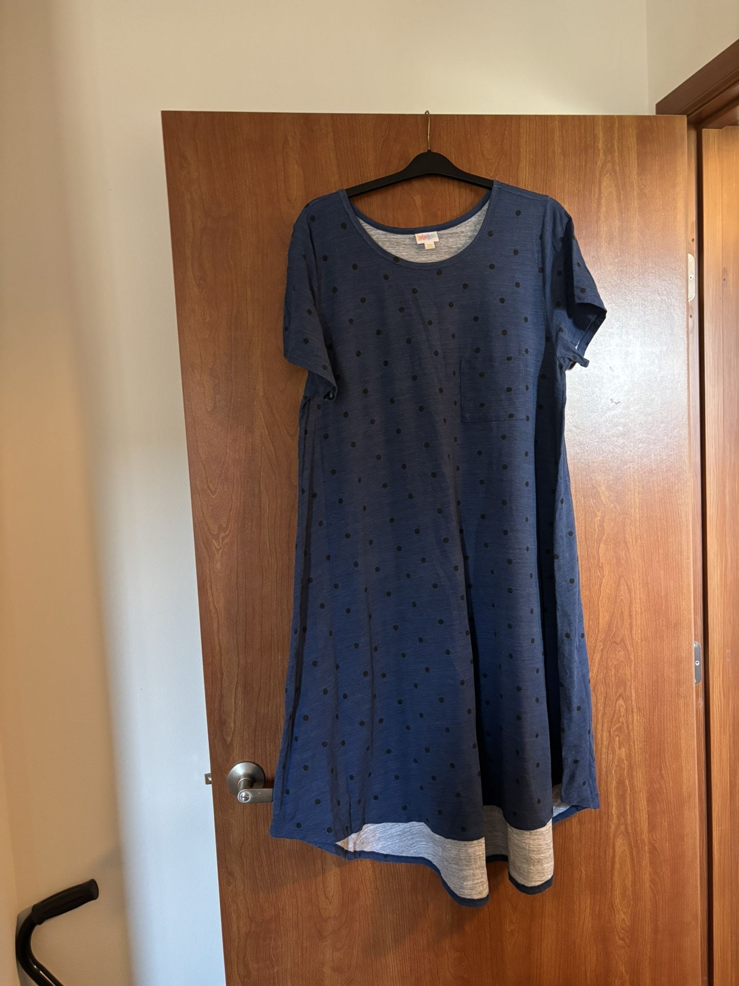 LuLaRoe Asymmetrical Short Sleeve Maxi Dress