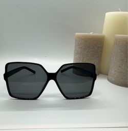 Oversized Black Square Sunglasses Dark Lenses
