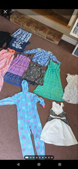 Girl's Dresses, Blouses, Shirts And Shorts (8-12)