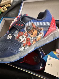 Pair of Paw Patrol Toddler Size 1 Light-Up Sneakers Blue