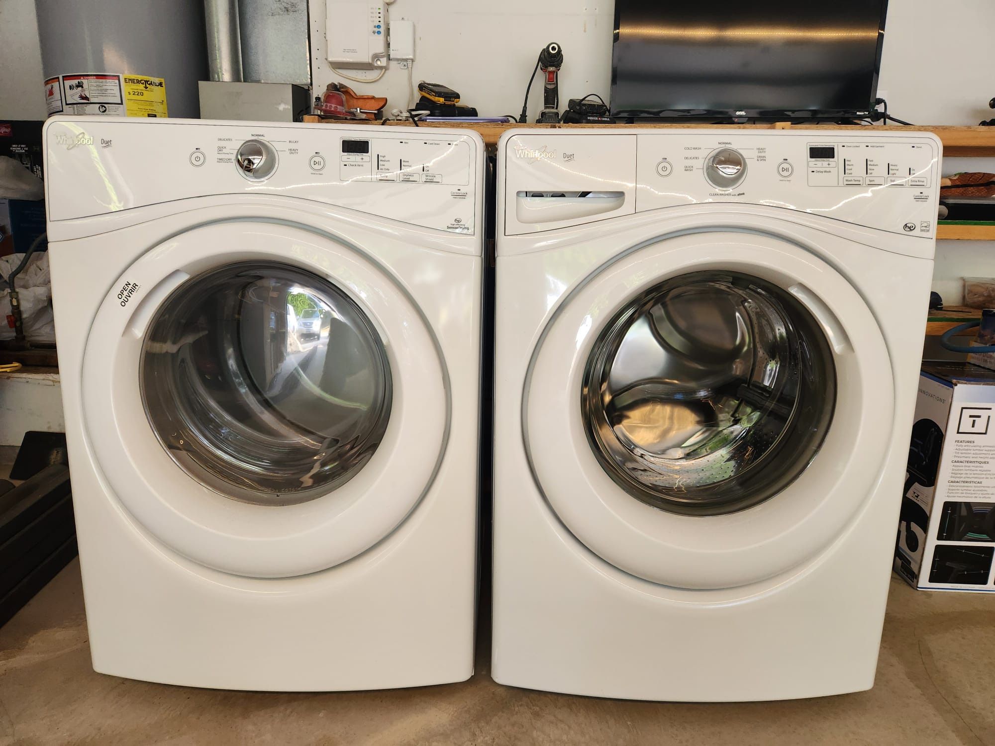 Washer and dryer