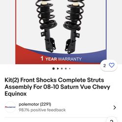 Front Shocks Complete Kit 