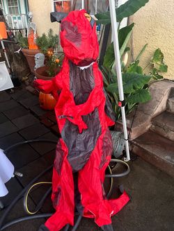 Inflatable red dragon