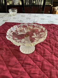 Crystal Glass Pedestal Cake / candy Stand