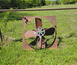 Belt-Drive Fan Assembly 46x46 - Vintage Industrial Project