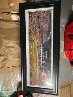 2017 World Series 3 Game Picture Framed with auto signature