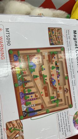 Magnetic Color and Number Maze, Montessori Toys for 3+ Year Old, Wooden Puzzle Activity Board, Fine Motor Skills Toys for Toddlers and Kids Boys Girls