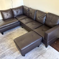 Leather Sectional Couch