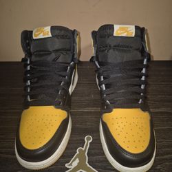 Jordan 1 Retro 1 High OG (GS) "Taxi" - Sz 7y