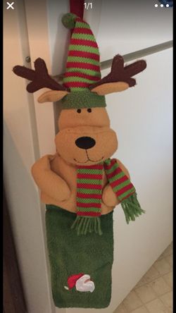 Christmas holder dish towel