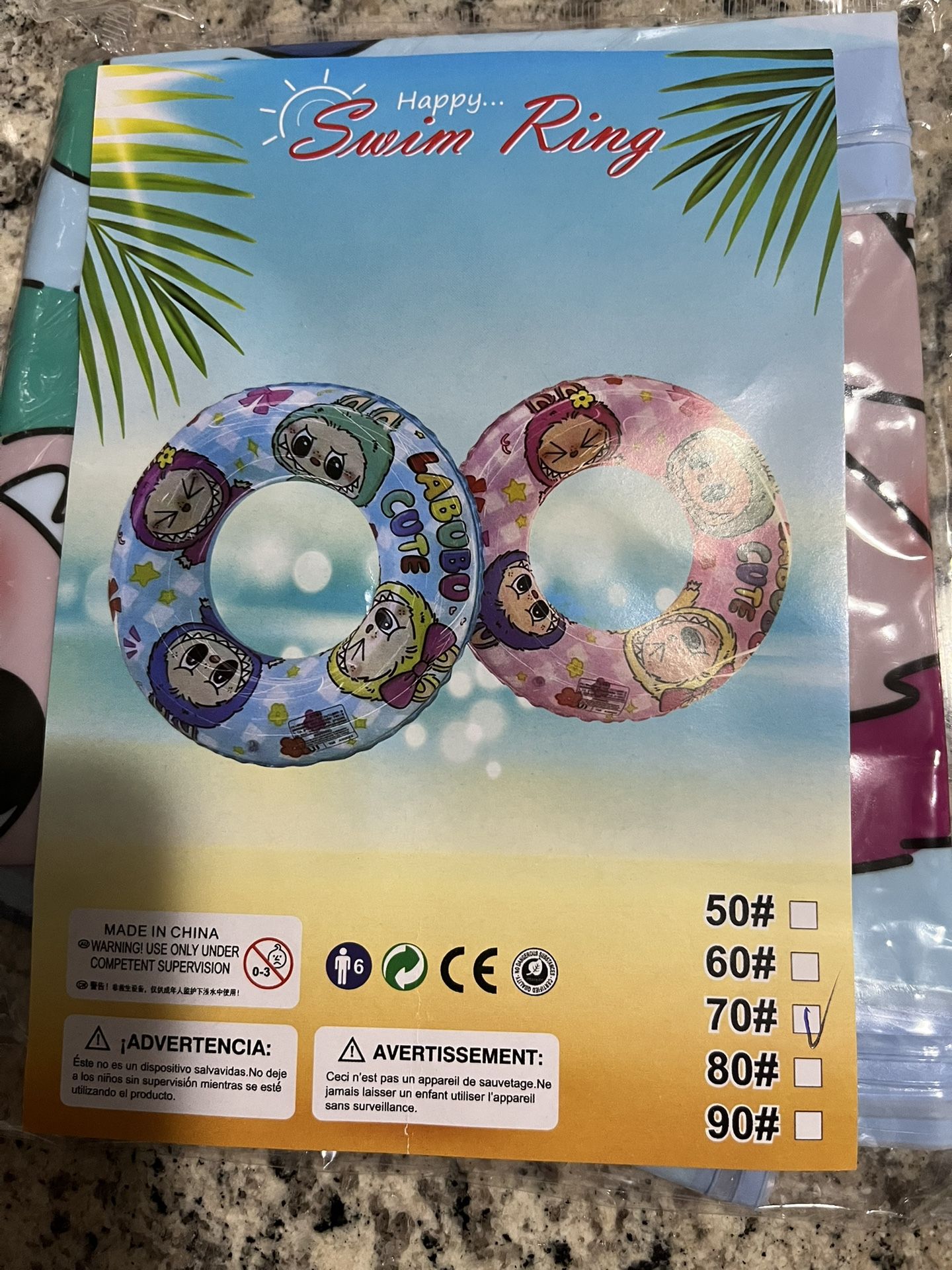  Labubu Swim Ring