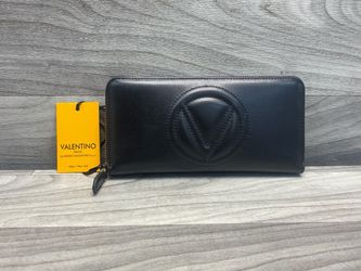 Valentino Sofia Sauvage Leather Continental Wallet (A1D016545)