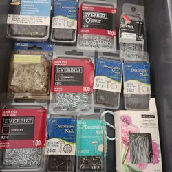 Lot of Misc Hangers, Push Pins and More!!