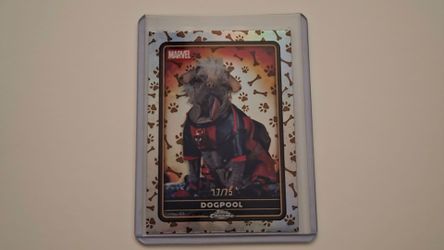 2025 Topps Deadpool Chrome DOGPOOL Marvel #28 Dogpool Refractor 17/75