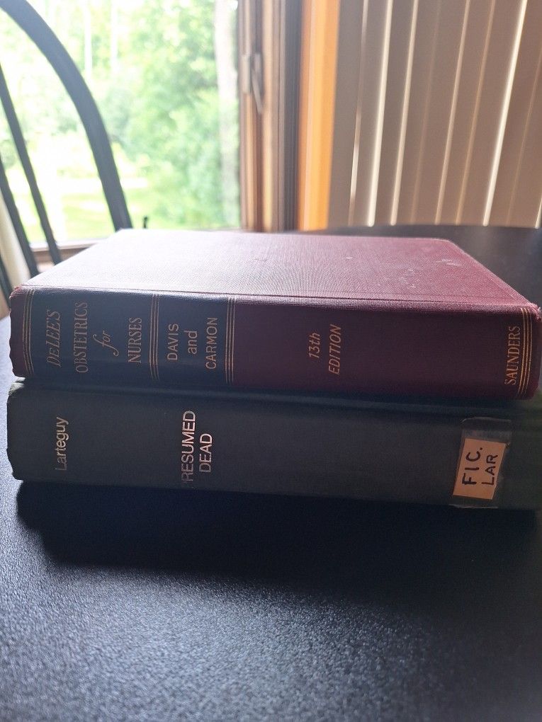 1 medical book; 1 fiction