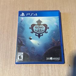 PS4 Song of the Deep (Playstation 4) New Condition No Manual Tested Good Read!