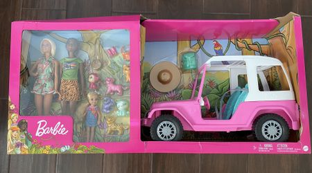 Barbie And Friends Wildlife Jeep Set