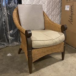 Wood Frame Wicker Chair w/ Optional Cushions