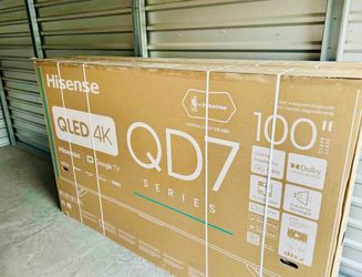 Hisense - 100" Class QD7 Series QLED 4K UHD Smart Google TV  Brand New In Box  Can Deliver