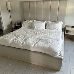 King Size Bed with frame and mattress