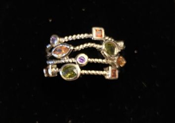 Size 7 multi birth stone ring