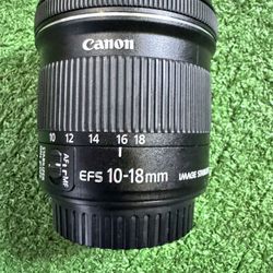 Canon 10-18mm EFS Lens 