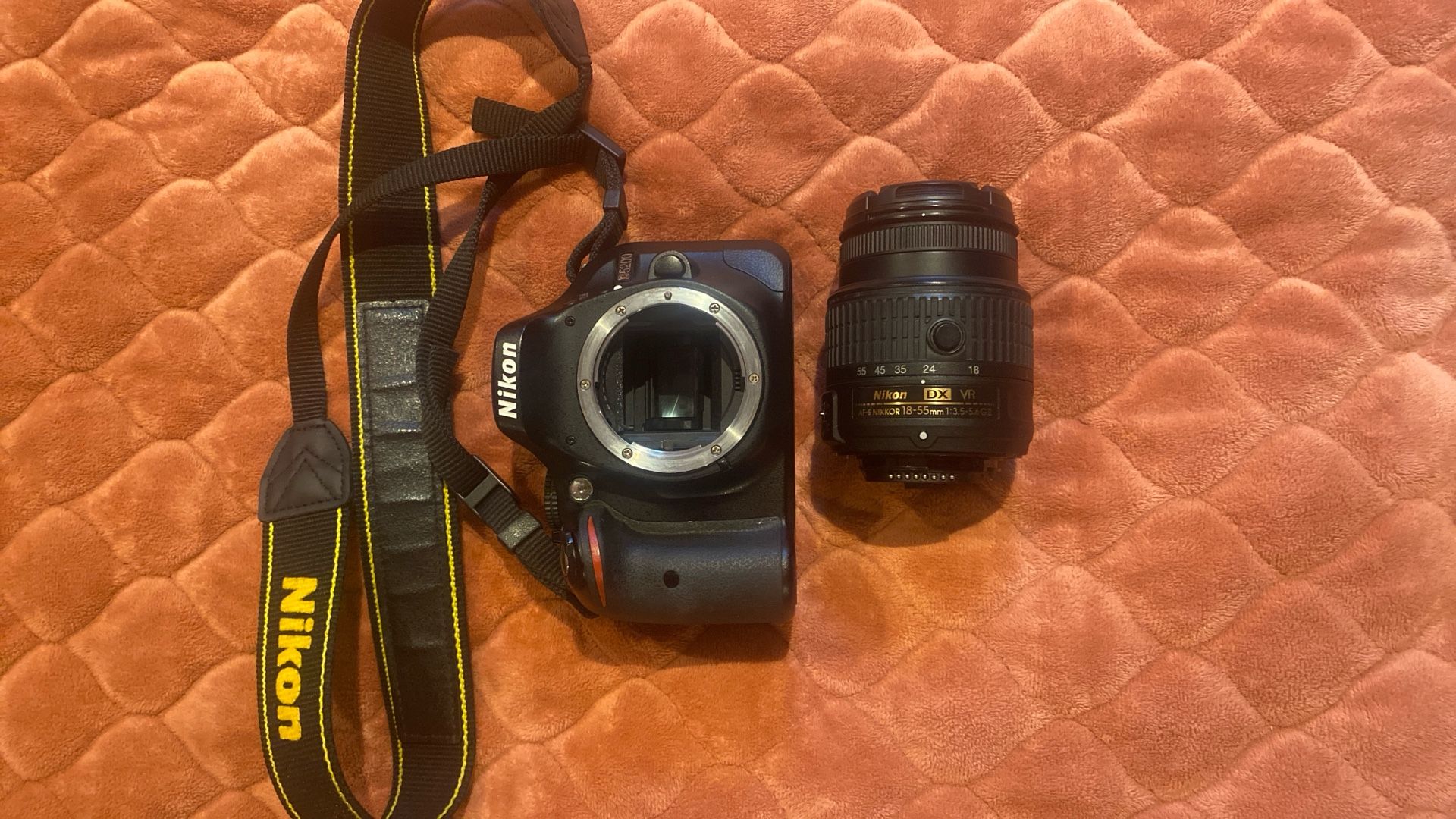 Nikon D5200 Camera W/ Lenses & Bag 