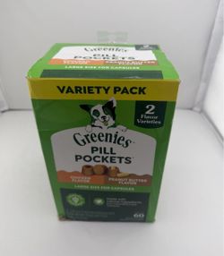 “1 - Box Of 2” Greenies Pill Pockets Large Size Dog Treats, Variety Pack 15.8 oz