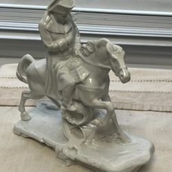 Antique Porcelain Napoleon Statue