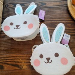 Easter Bunny Felt Baskets