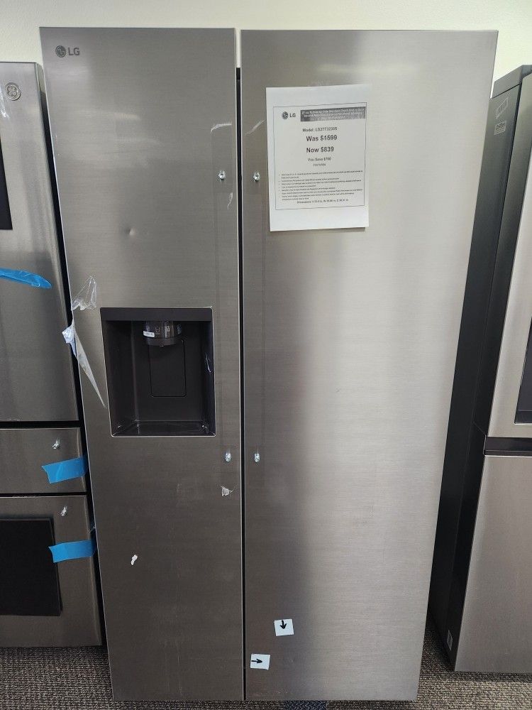 27 cu. ft. Side-by-Side Standard Depth Slim In Door Ice and Water Dispenser in PrintProof Stainless Steel WI-Fi enabled