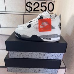 Jordan 4 Retro White Cement Size 12 , 13