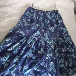 Skirt With Floral Tropical Design