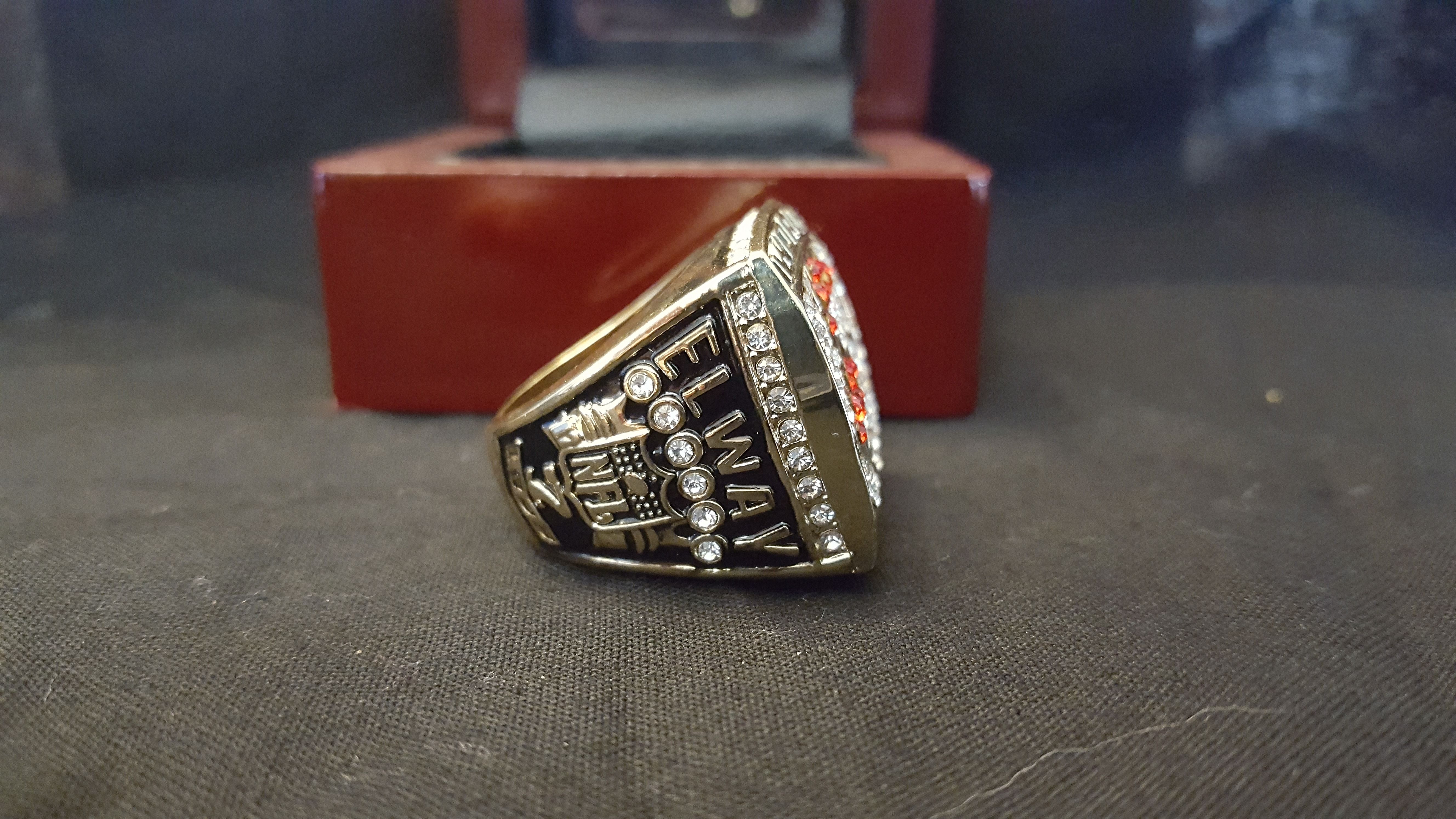 Denver Broncos 1998 Fans Edition Super Bowl Championship Ring Sz