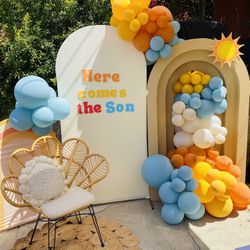 Baby Shower Backdrop Set Up 