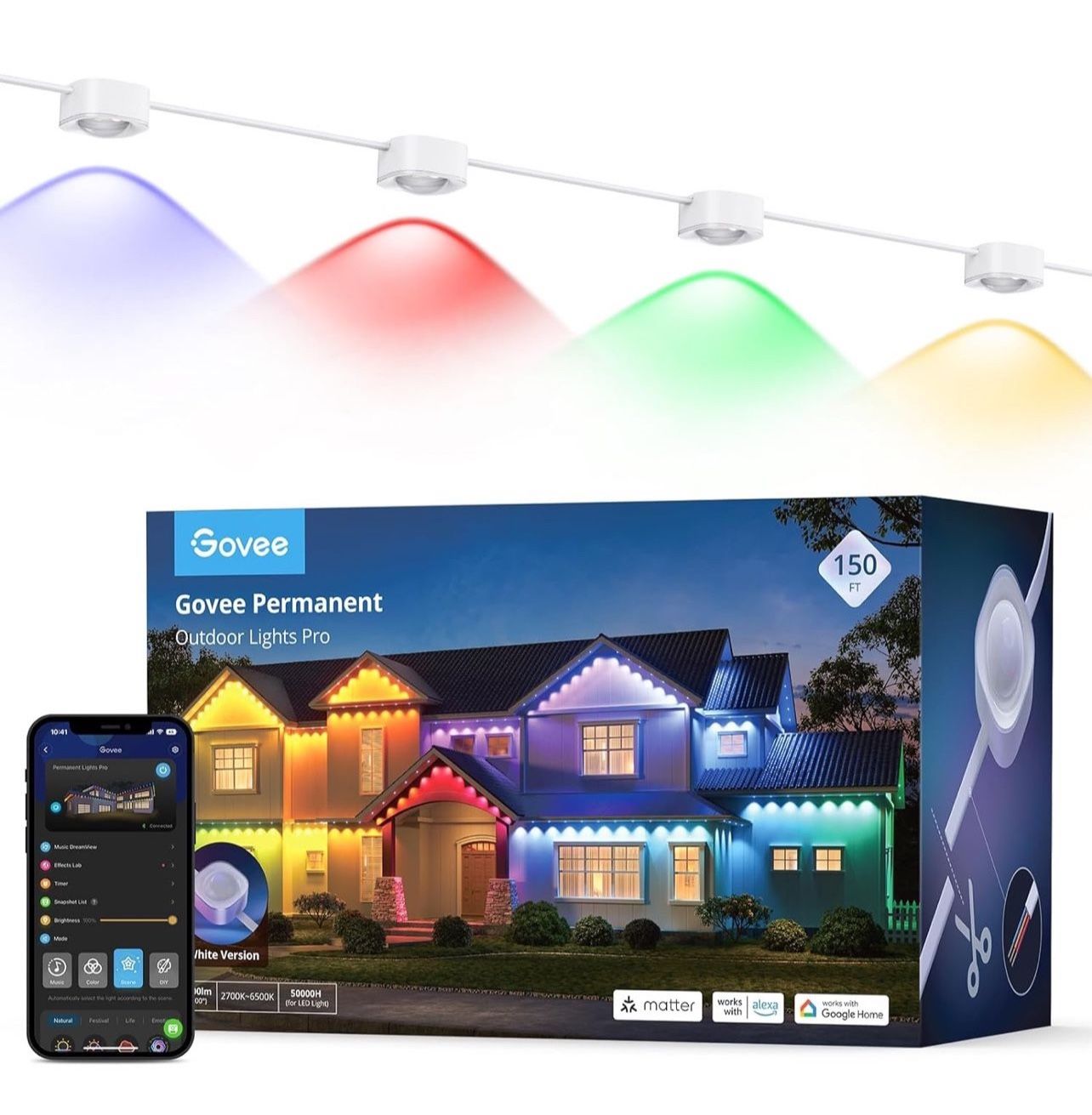 150ft Govee Permanent Outdoor Lights Pro