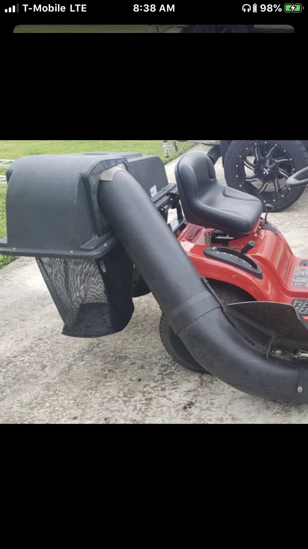 GRASS CATCHER for 46” riding lawn mower/Not Mower