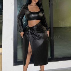 Plus Size Outfit Leather 