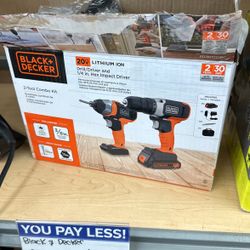 Black And Decker Drill Set