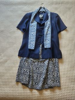 Vintage Leslie Fay 2 Piece Skirt Set
