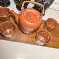 Taylor & NG Japan Ceramic Teapot with Bamboo Handle