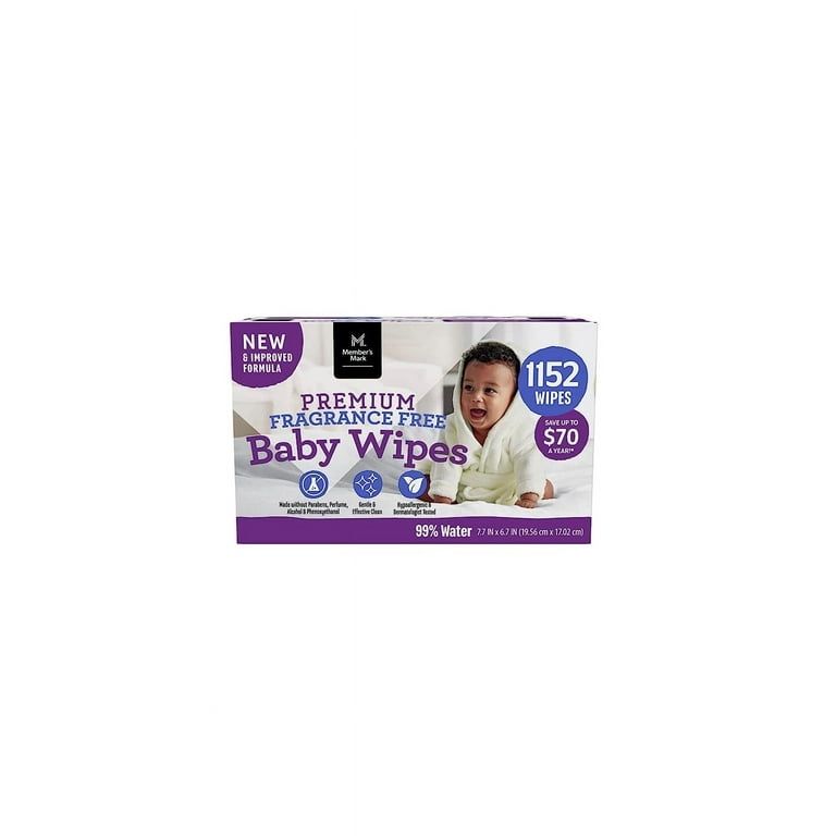 Member’s Mark Fragrance-Free Baby Wipes (12-Pack, 96 Each)