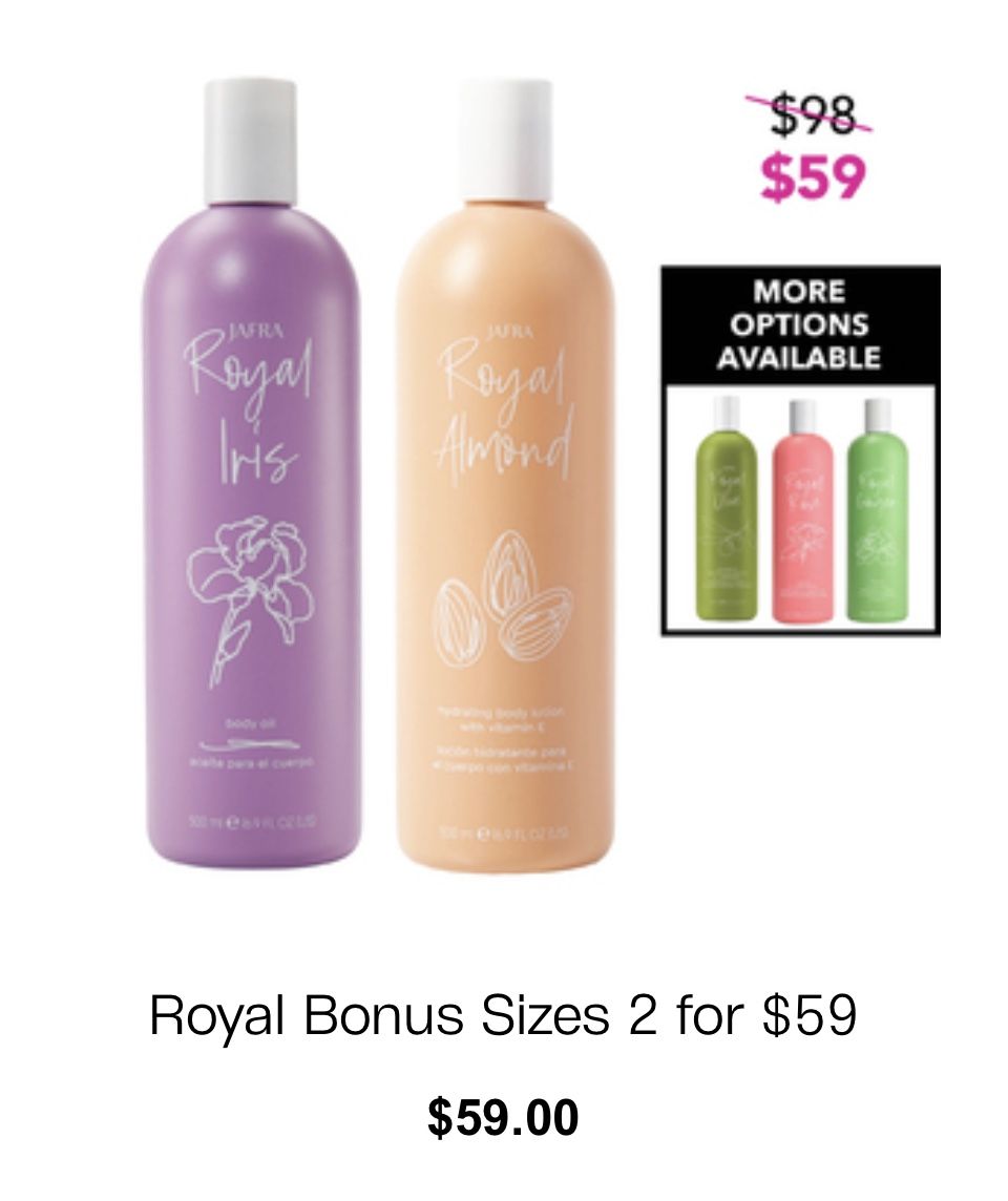 Jafra Almond Oil And Lotion Set