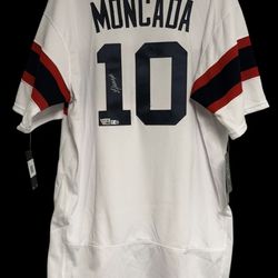 Yoán Moncada Signed Chicago White Sox Nike Authentic 50th Anniversary Throwback Jersey